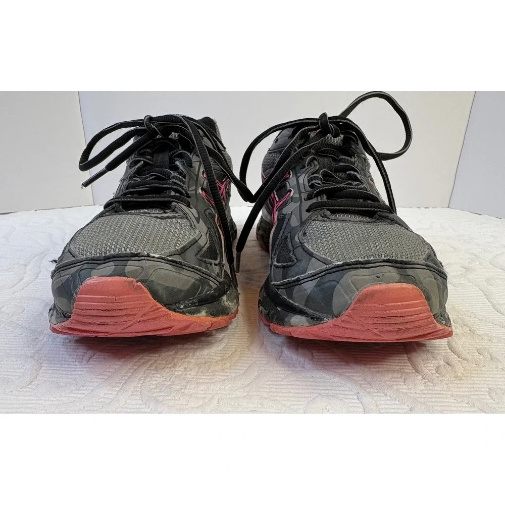 ASICS Gel-Scram 2 Women's Size 8 Running Shoes Gray Pink Camo‎ Athletic Sneakers